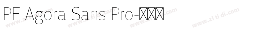 PF Agora Sans Pro字体转换